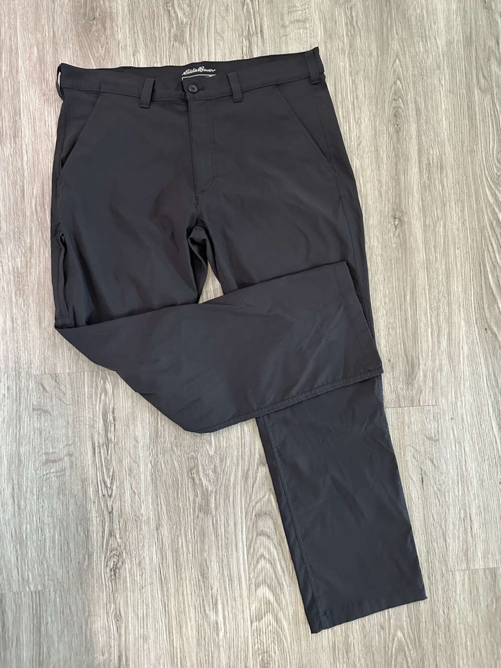 Eddie Bauer Black Men's Travel Pant With Pockets Size 38x30